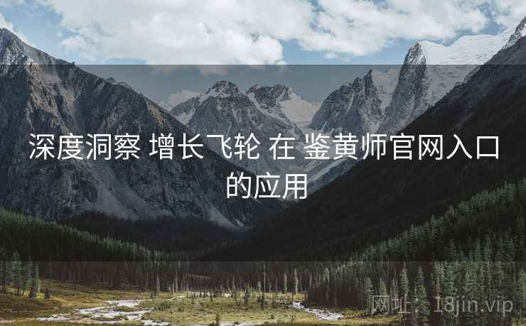 深度洞察 增长飞轮 在 鉴黄师官网入口 的应用