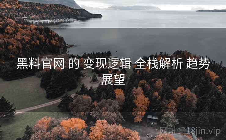 黑料官网 的 变现逻辑 全栈解析 趋势展望