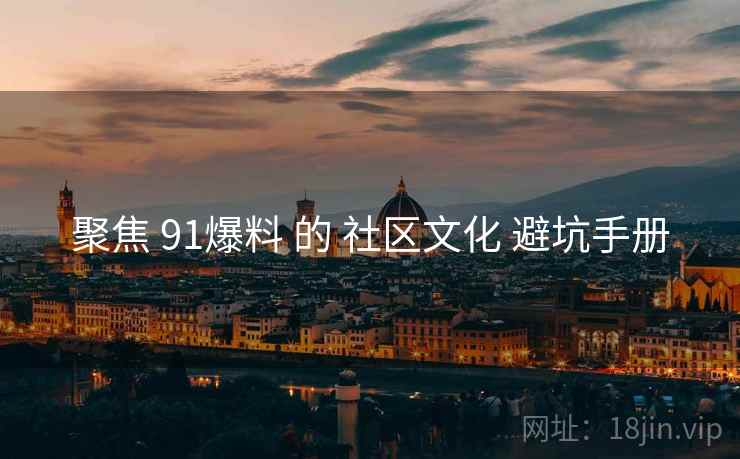 聚焦 91爆料 的 社区文化 避坑手册
