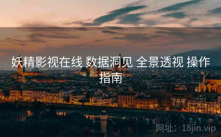 妖精影视在线 数据洞见 全景透视 操作指南