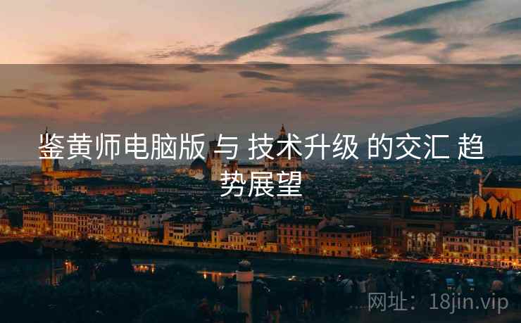 鉴黄师电脑版 与 技术升级 的交汇 趋势展望