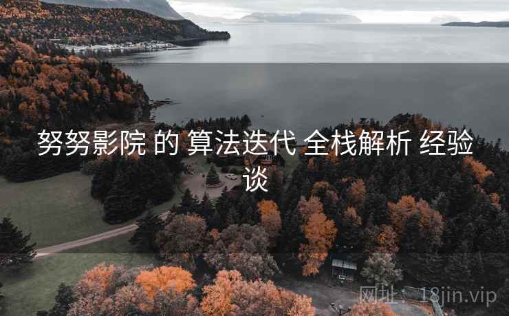 努努影院 的 算法迭代 全栈解析 经验谈