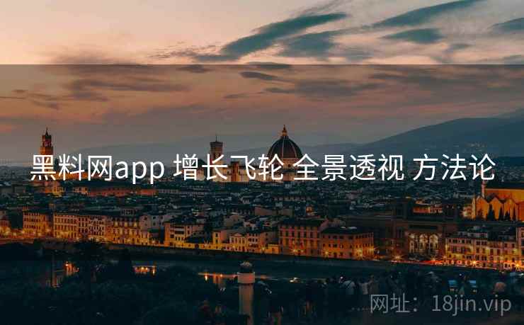 黑料网app 增长飞轮 全景透视 方法论