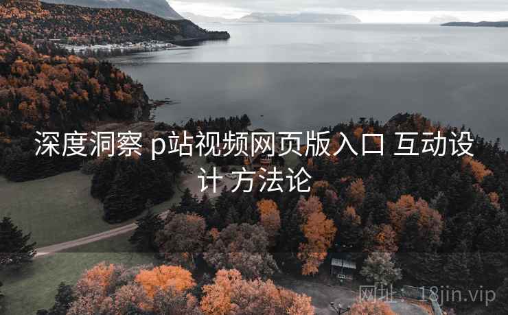 深度洞察 p站视频网页版入口 互动设计 方法论