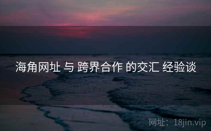 海角网址 与 跨界合作 的交汇 经验谈