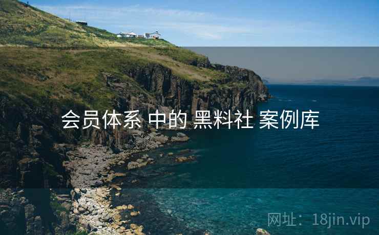 会员体系 中的 黑料社 案例库