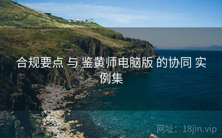 合规要点 与 鉴黄师电脑版 的协同 实例集